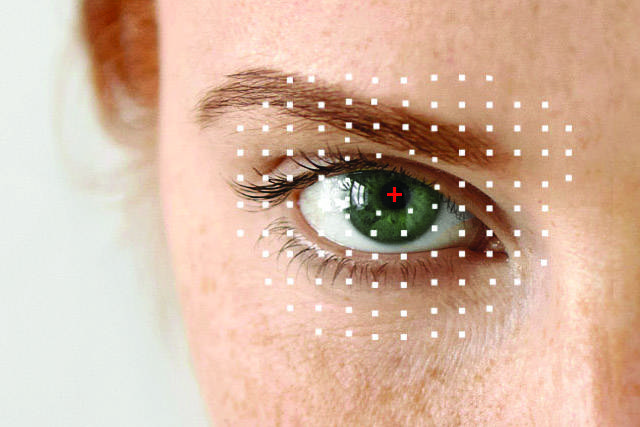 Woman’s eye, ad for Eye Care Emergencies